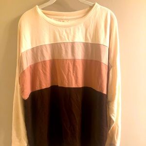 Thread and Supply striped pullover sweatshirt s